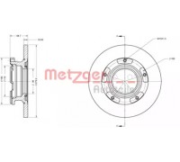 Тормозной диск METZGER 6110205 6110205 METZGER - купить в магазине запчастей по Украине