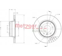 Тормозной диск METZGER 6110215 6110215 METZGER - купить в магазине запчастей по Украине