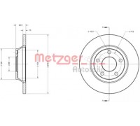 Тормозной диск METZGER 6110242 6110242 METZGER - купить в магазине запчастей по Украине