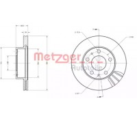 Тормозной диск METZGER 6110252 6110252 METZGER - купити в магазині запчастин по Україні