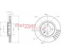 Тормозной диск METZGER 6110337 6110337 METZGER - купить в магазине запчастей по Украине