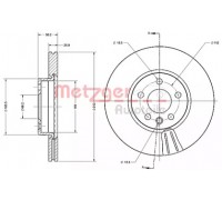 Тормозной диск METZGER 6110379 6110379 METZGER - купить в магазине запчастей по Украине