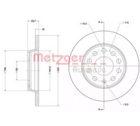Тормозной диск METZGER 6110389 6110389 METZGER - купить в магазине запчастей по Украине