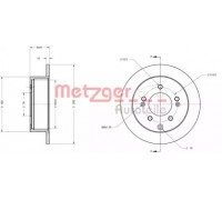Тормозной диск METZGER 6110396 6110396 METZGER - купить в магазине запчастей по Украине
