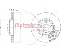 Тормозной диск METZGER 6110425 6110425 METZGER - купить в магазине запчастей по Украине