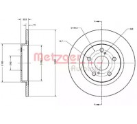 Тормозной диск METZGER 6110427 6110427 METZGER - купить в магазине запчастей по Украине