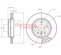 Тормозной диск METZGER 6110435 6110435 METZGER - купить в магазине запчастей по Украине