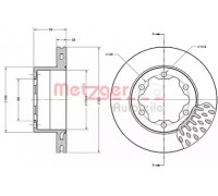 Тормозной диск METZGER 6110591 6110591 METZGER - купить в магазине запчастей по Украине