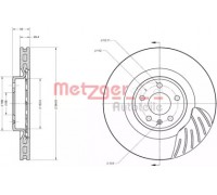 Тормозной диск METZGER 6110613 6110613 METZGER - купить в магазине запчастей по Украине