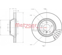 Тормозной диск METZGER 6110657 6110657 METZGER - купить в магазине запчастей по Украине