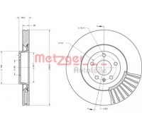 Тормозной диск METZGER 6110669 6110669 METZGER - купить в магазине запчастей по Украине