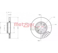 Тормозной диск METZGER 6110681 6110681 METZGER - купить в магазине запчастей по Украине