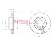 Тормозной диск METZGER 6110687 6110687 METZGER - купить в магазине запчастей по Украине