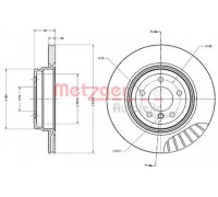 Тормозной диск METZGER 6110705 6110705 METZGER - купить в магазине запчастей по Украине