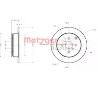 Тормозной диск METZGER 6110710 6110710 METZGER - купить в магазине запчастей по Украине