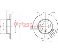 Тормозной диск METZGER 6110712 6110712 METZGER - купить в магазине запчастей по Украине