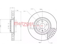 Тормозной диск METZGER 6110714 6110714 METZGER - купить в магазине запчастей по Украине