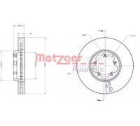 Тормозной диск METZGER 6110745 6110745 METZGER - купить в магазине запчастей по Украине