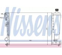 Радиатор, охлаждение двигателя NISSENS 61396 61396 NISSENS - купить в магазине запчастей по Украине