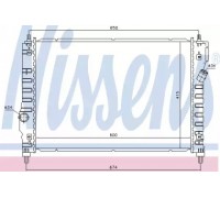 Радиатор, охлаждение двигателя NISSENS 61628 61628 NISSENS - купить в магазине запчастей по Украине
