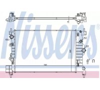 Радиатор, охлаждение двигателя NISSENS 61697 61697 NISSENS - купить в магазине запчастей по Украине