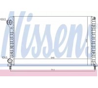 Радиатор, охлаждение двигателя NISSENS 61766 61766 NISSENS - купить в магазине запчастей по Украине