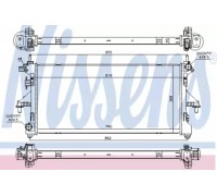 Радиатор, охлаждение двигателя NISSENS 617879 617879 NISSENS - купить в магазине запчастей по Украине