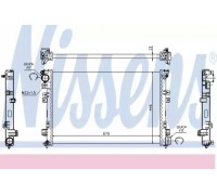 Радиатор, охлаждение двигателя NISSENS 61875A 61875A NISSENS - купить в магазине запчастей по Украине