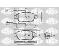 Комплект тормозных колодок, дисковый тормоз SASIC 6210015 6210015 SASIC - купить в магазине запчастей по Украине
