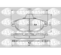Комплект тормозных колодок, дисковый тормоз SASIC 6210027 6210027 SASIC - купити в магазині запчастин по Україні