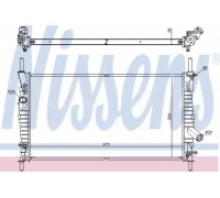 Радиатор, охлаждение двигателя NISSENS 62128 62128 NISSENS - купить в магазине запчастей по Украине
