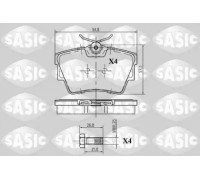 Комплект тормозных колодок, дисковый тормоз SASIC 6214005 6214005 SASIC - купить в магазине запчастей по Украине