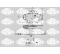 Комплект тормозных колодок, дисковый тормоз SASIC 6214010 6214010 SASIC - купить в магазине запчастей по Украине