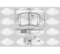Комплект тормозных колодок, дисковый тормоз SASIC 6216003 6216003 SASIC - купить в магазине запчастей по Украине