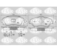 Комплект тормозных колодок, дисковый тормоз SASIC 6216024 6216024 SASIC - купить в магазине запчастей по Украине