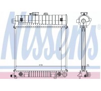 Радиатор, охлаждение двигателя NISSENS 62708A 62708A NISSENS - купить в магазине запчастей по Украине
