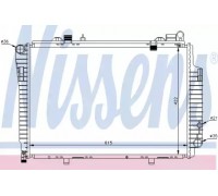 Радиатор, охлаждение двигателя NISSENS 62765 62765 NISSENS - купить в магазине запчастей по Украине