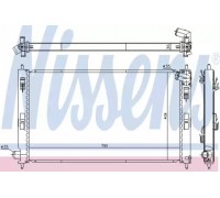 Радиатор, охлаждение двигателя NISSENS 628969 628969 NISSENS - купити в магазині запчастин по Україні