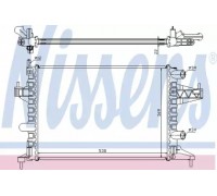 Радиатор, охлаждение двигателя NISSENS 63007 63007 NISSENS - купить в магазине запчастей по Украине