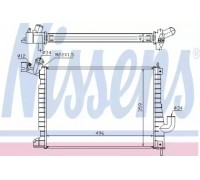 Радиатор, охлаждение двигателя NISSENS 63019A 63019A NISSENS - купить в магазине запчастей по Украине