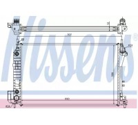 Радиатор, охлаждение двигателя NISSENS 63023A 63023A NISSENS - купить в магазине запчастей по Украине