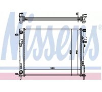 Радиатор, охлаждение двигателя NISSENS 63025A 63025A NISSENS - купить в магазине запчастей по Украине