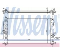 Радиатор, охлаждение двигателя NISSENS 630722 630722 NISSENS - купить в магазине запчастей по Украине