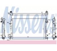 Радиатор, охлаждение двигателя NISSENS 630742 630742 NISSENS - купить в магазине запчастей по Украине
