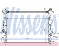 Радиатор, охлаждение двигателя NISSENS 630745 630745 NISSENS - купить в магазине запчастей по Украине