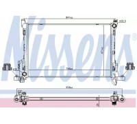 Радиатор, охлаждение двигателя NISSENS 630792 630792 NISSENS - купить в магазине запчастей по Украине