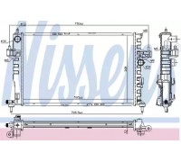 Радиатор, охлаждение двигателя NISSENS 630802 630802 NISSENS - купить в магазине запчастей по Украине
