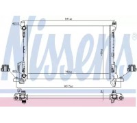 Радиатор, охлаждение двигателя NISSENS 630803 630803 NISSENS - купить в магазине запчастей по Украине