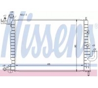 Радиатор, охлаждение двигателя NISSENS 63081 63081 NISSENS - купить в магазине запчастей по Украине