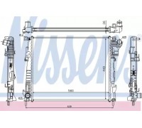 Радиатор, охлаждение двигателя NISSENS 63122 63122 NISSENS - купить в магазине запчастей по Украине